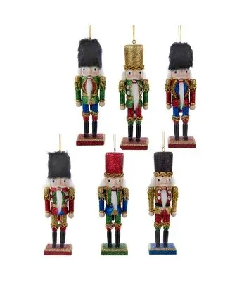 6" Wooden Nutcracker Ornament