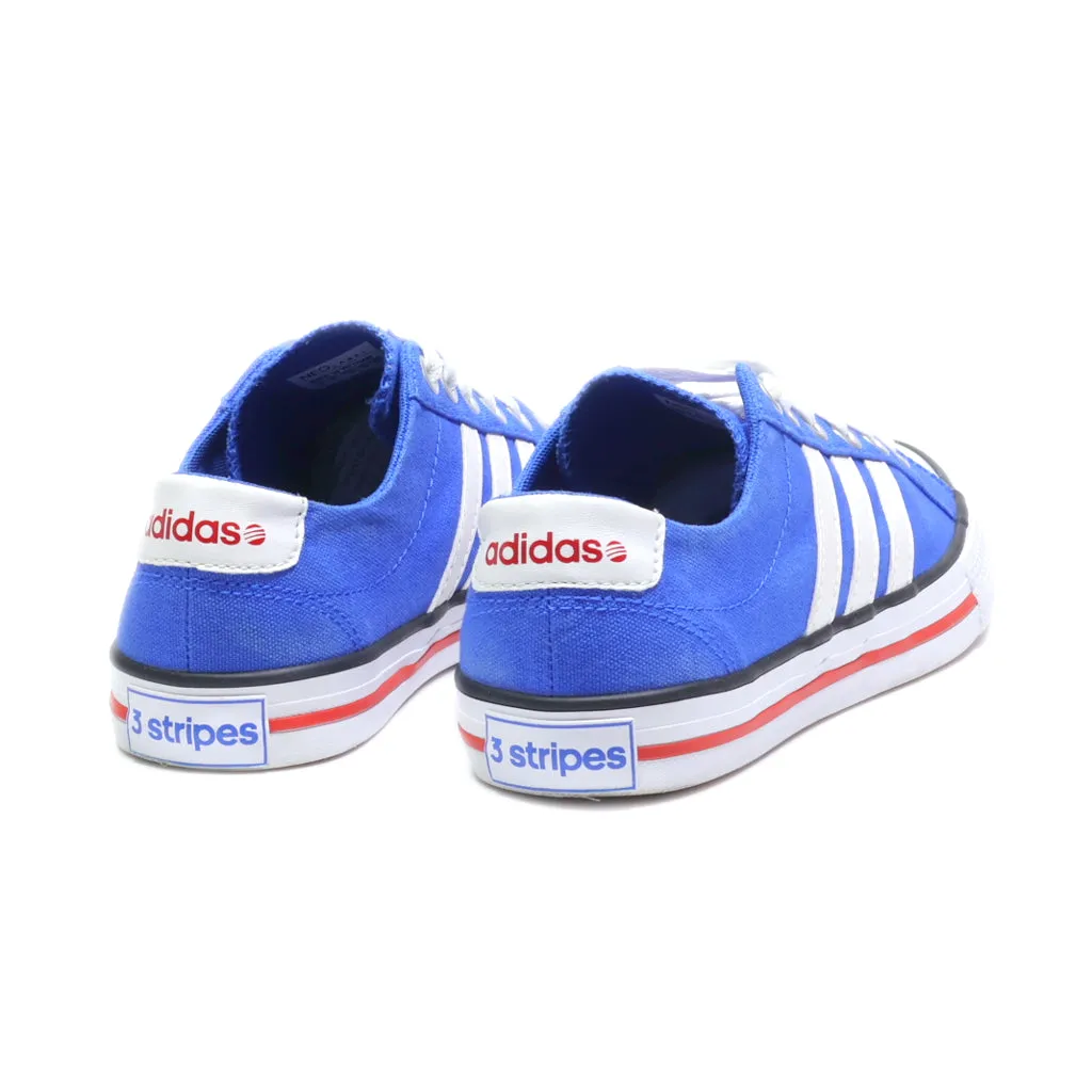 Adidas Neo Label 3 Low-Top Sneakers Canvas Blue Colour For Women