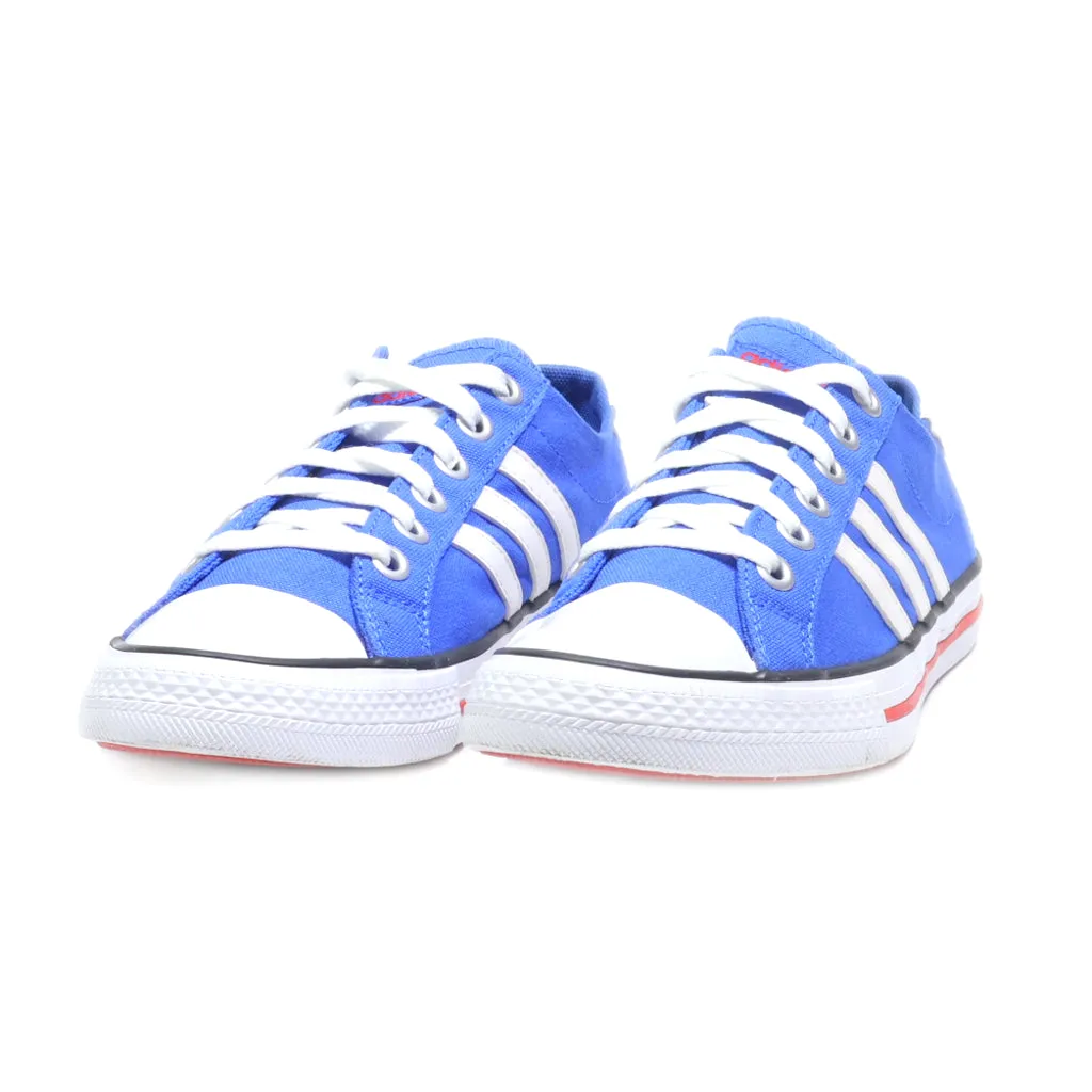 Adidas Neo Label 3 Low-Top Sneakers Canvas Blue Colour For Women