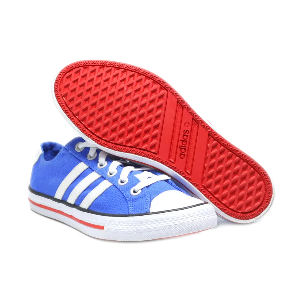 Adidas Neo Label 3 Low-Top Sneakers Canvas Blue Colour For Women