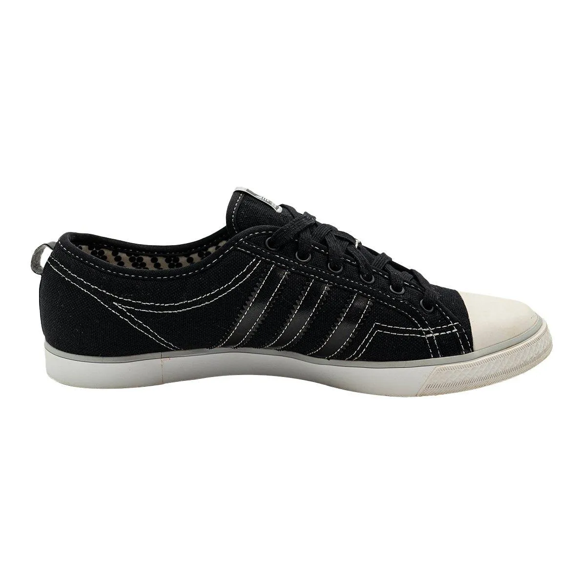 Adidas Nizza Sleek Low-Top Sneakers Fabric Black Colour For Women