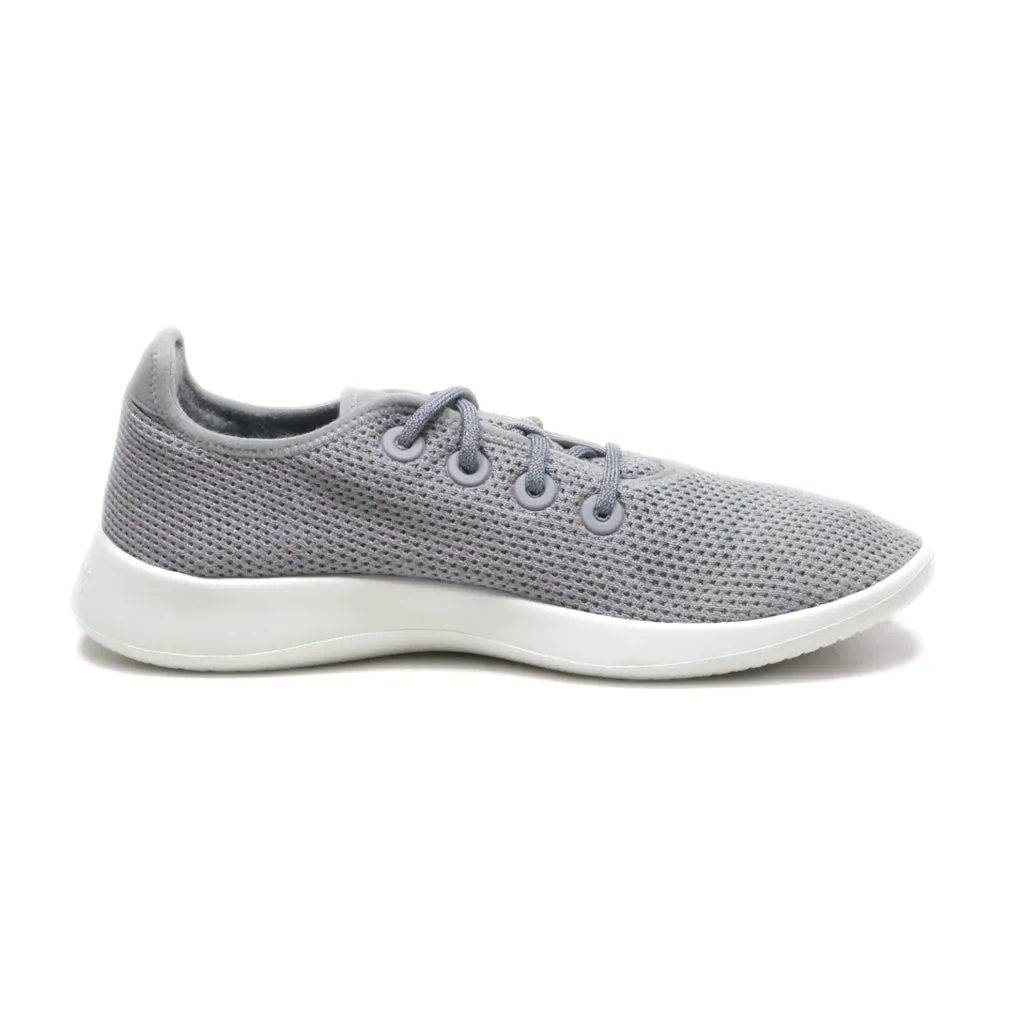 Allbirds Tree Runners Low-Top Sneakers Fabric Grey Colour For Men