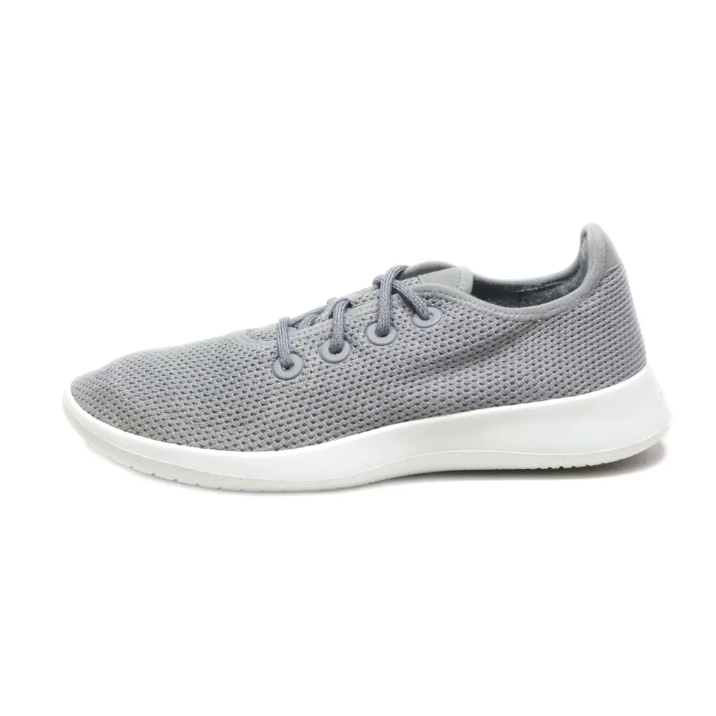 Allbirds Tree Runners Low-Top Sneakers Fabric Grey Colour For Men