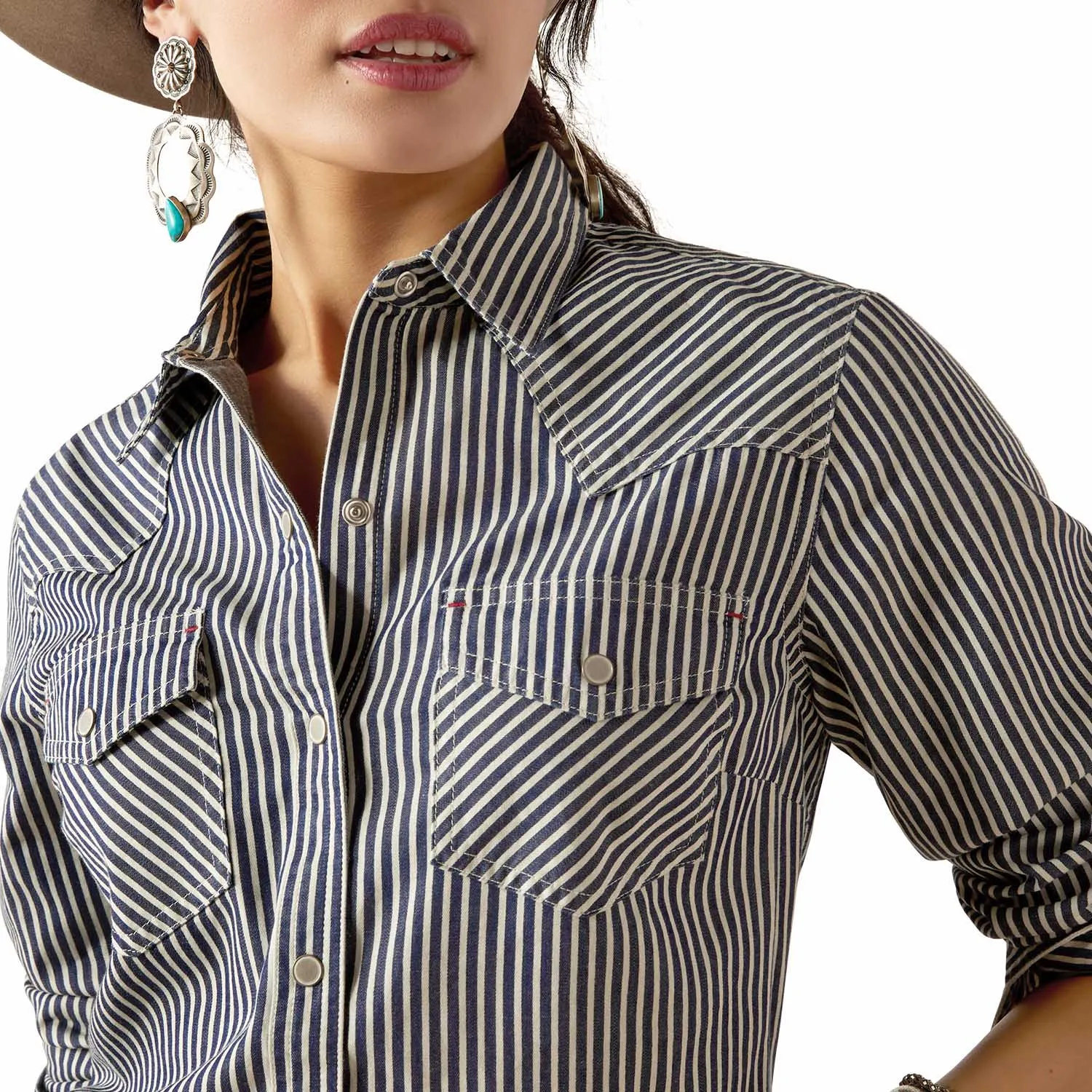 Ariat Women's Railroad Stripe Longsleeve Shirt