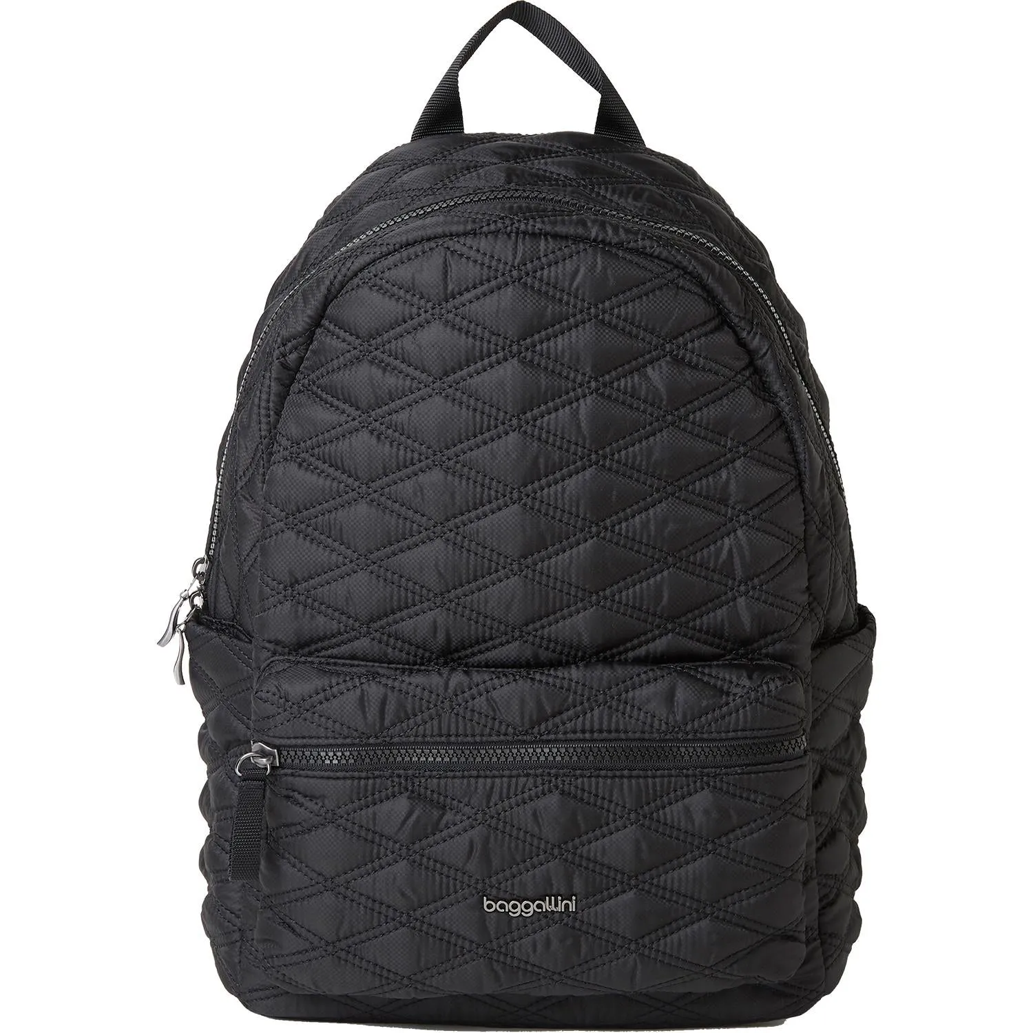 Baggallini Quilted Backpack Black Nylon