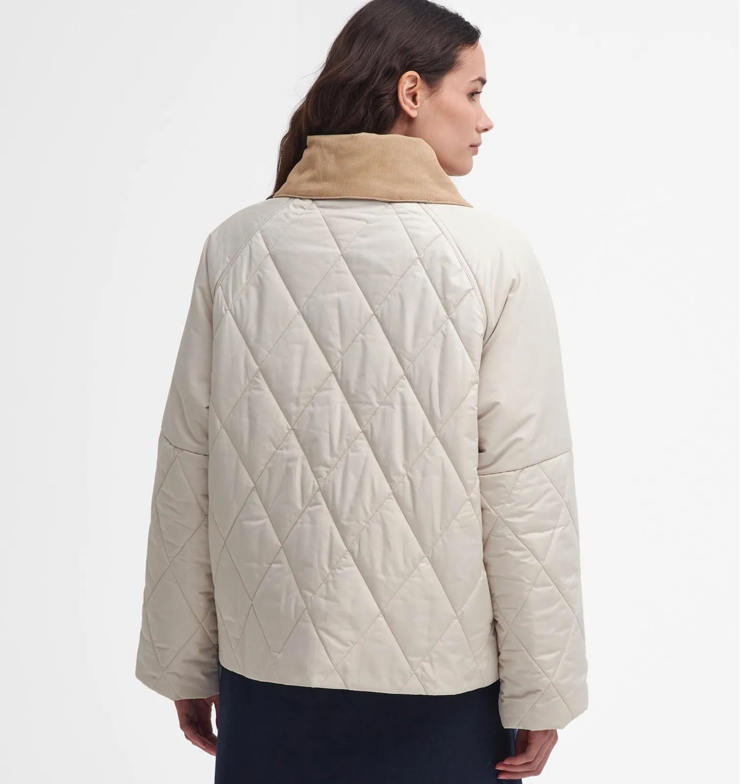 Barbour Women Milby Quilt Jacket Oatmeal