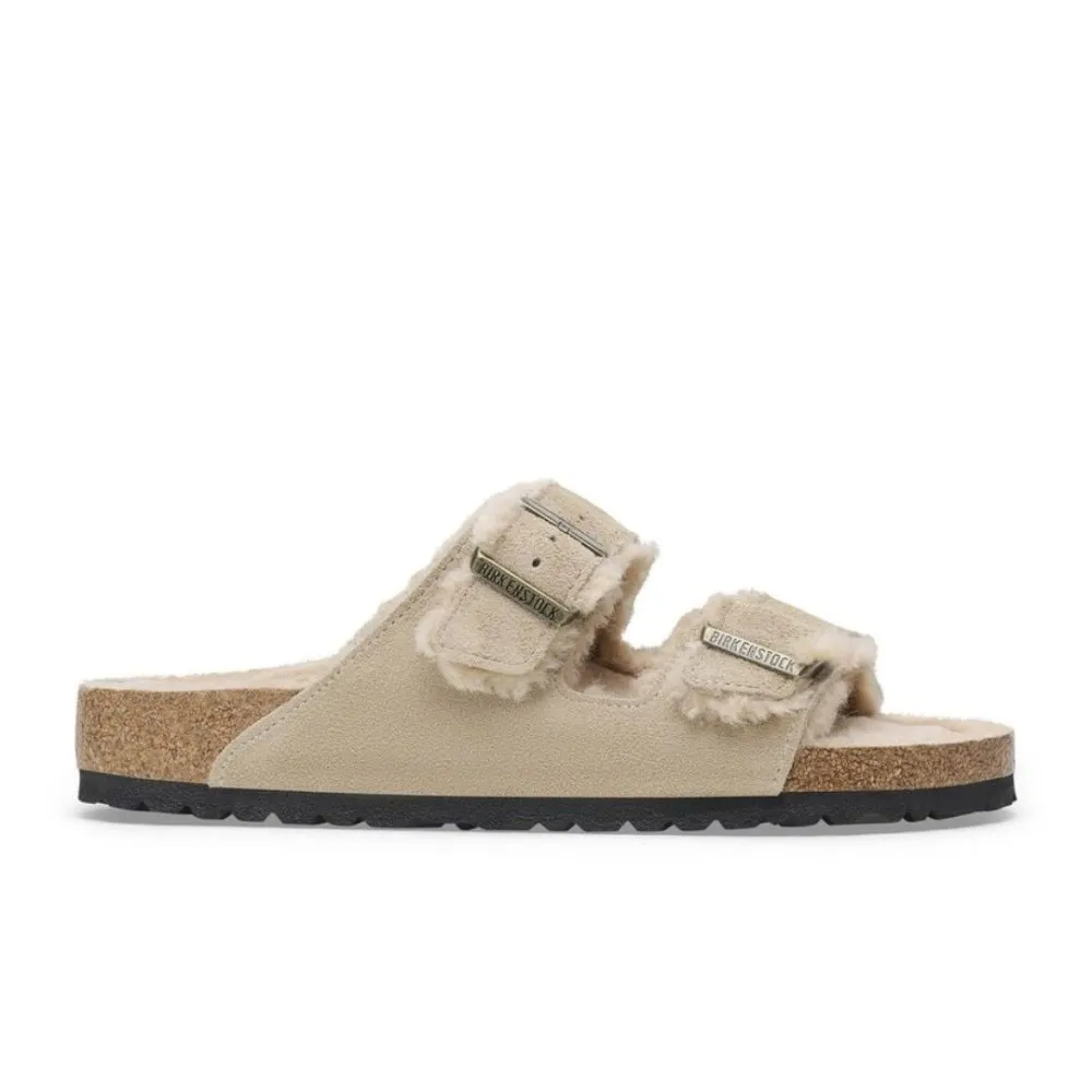 Birkenstock Arizona Shearling - Taupe Suede