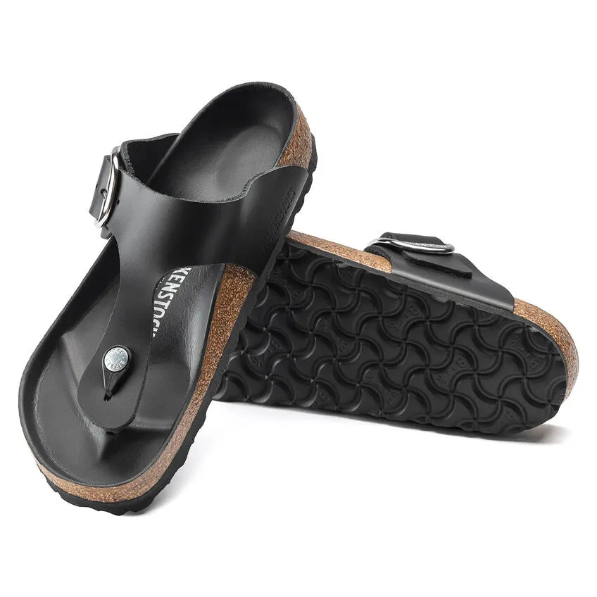 Birkenstock Women's Gizeh Big Buckle - Black Oiled Leather