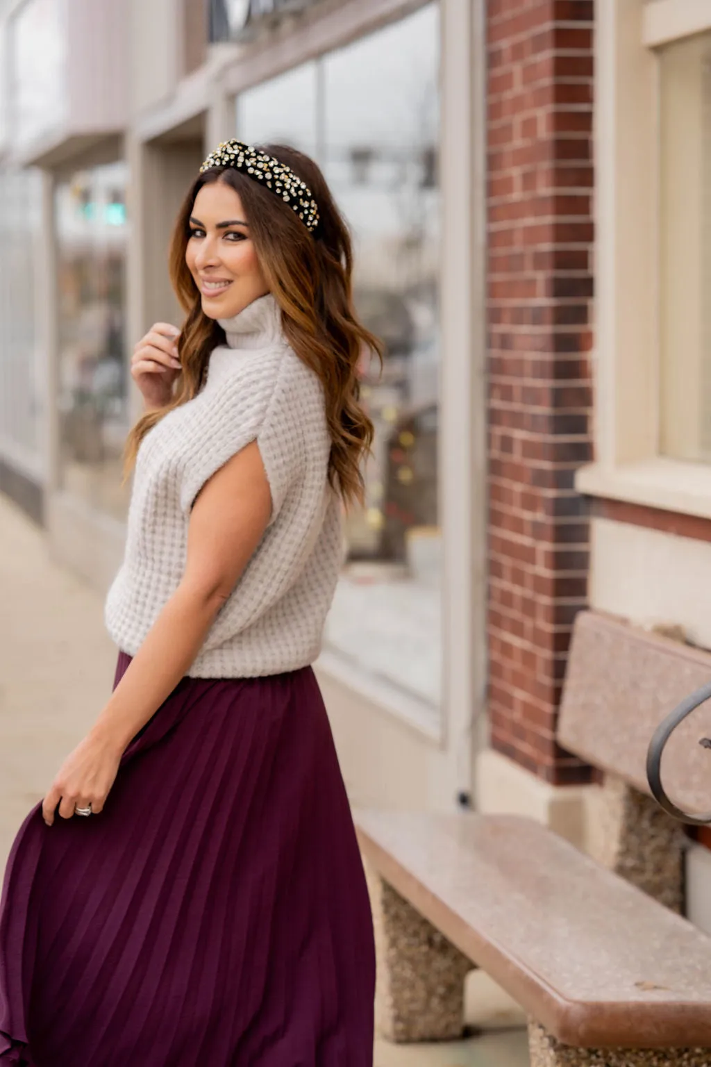 Chunky Knit Short Sleeve Sweater