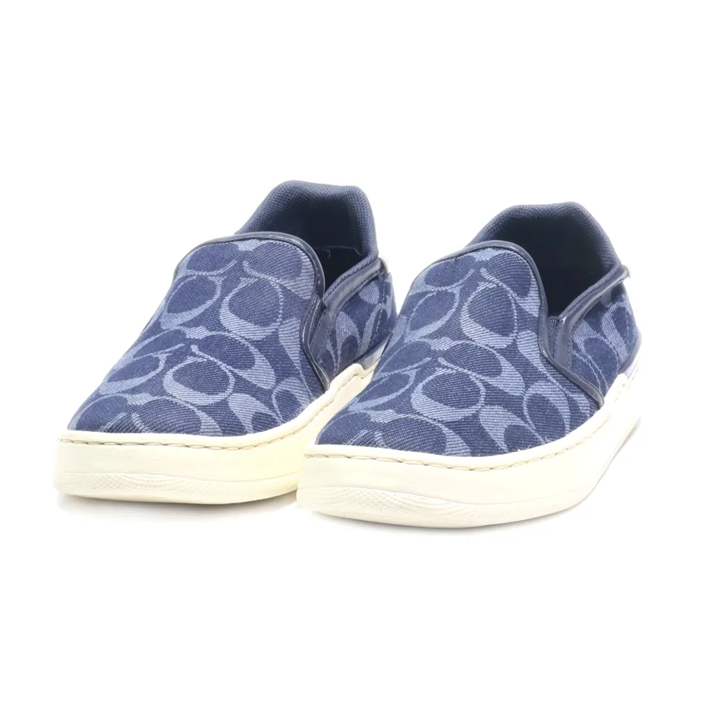 Coach Low-Top Sneakers Canvas Blue Colour For Women