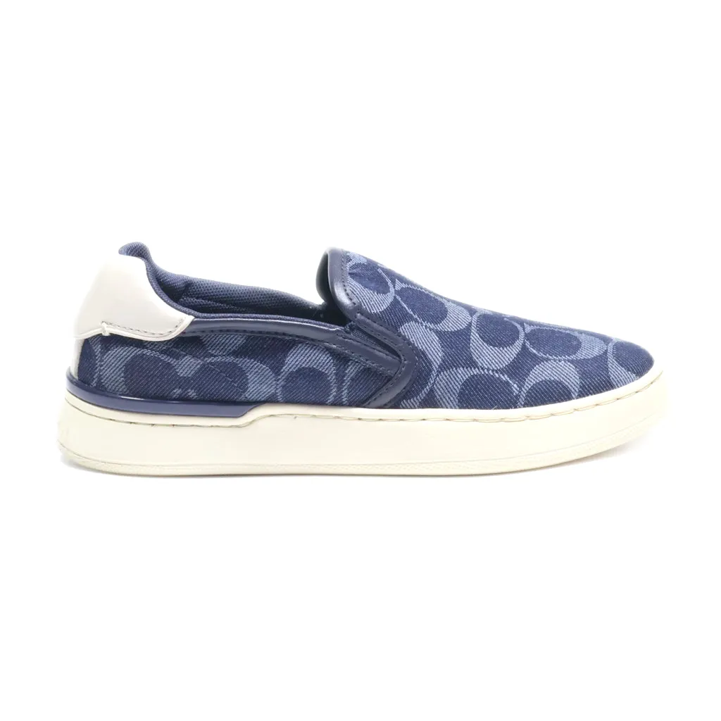 Coach Low-Top Sneakers Canvas Blue Colour For Women