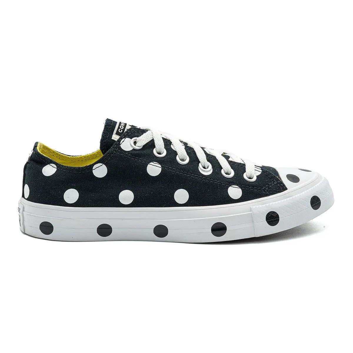 Converse Ctas Ox Low-Top Sneakers Canvas Black Colour For Women