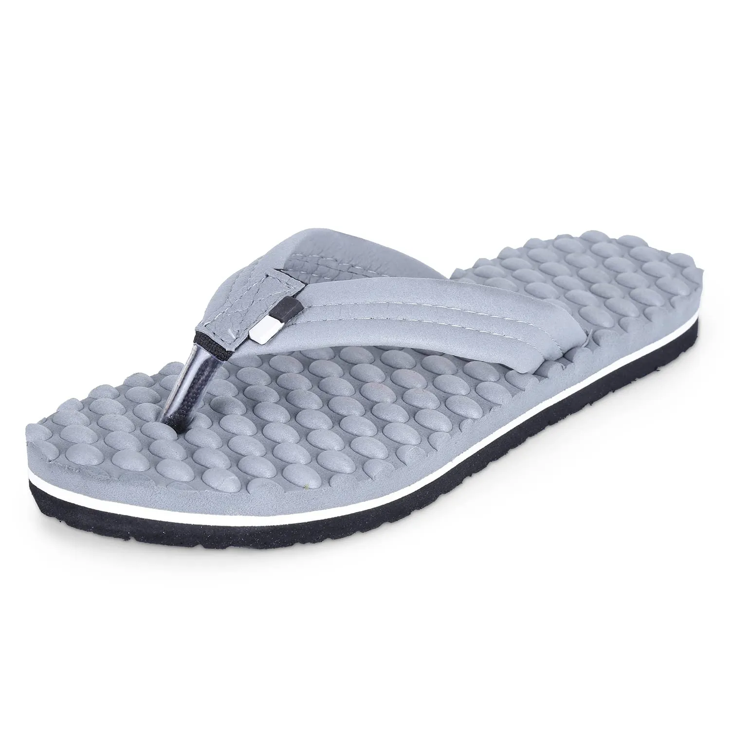 DOCTOR EXTRA SOFT House Slipper for Women's Care |Orthopaedic | Diabetic | Acupressure | Comfortable | MCR | Flip-Flop Ladies and Girl’s Home Slides for Daily Use Bubble-D-20-Grey-6-UK