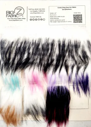 Ecoshag Candy Shag Faux Fur Fabric - Big Z Color Card