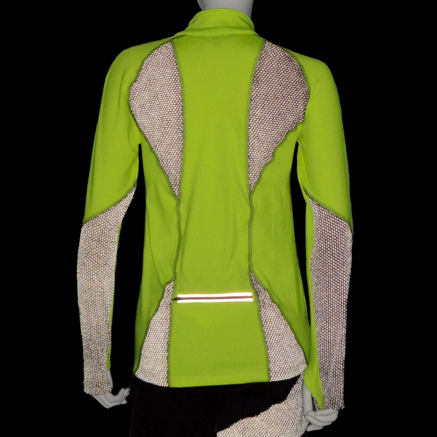 Evolution Reflective Women's Pullover in Flo Lime/Black