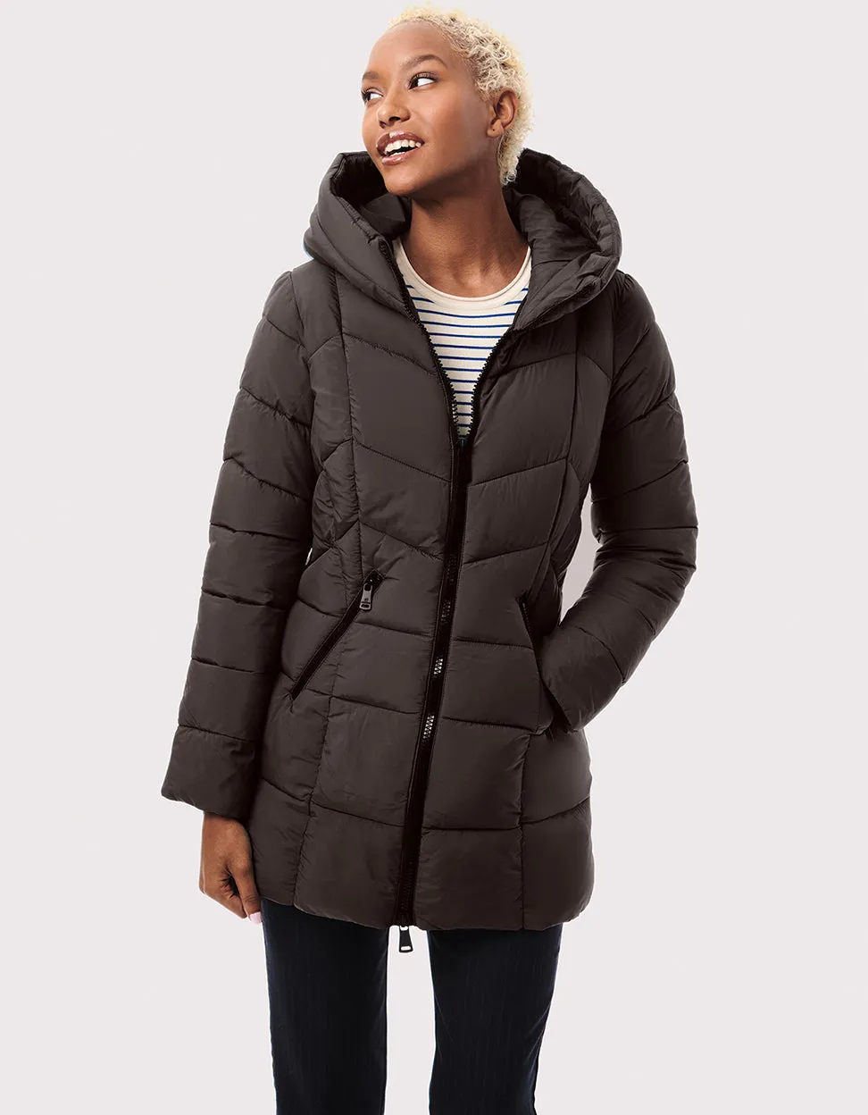 Fab Funnel Quilted Puffer Jacket