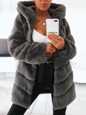 Faux Fur Casual Fashion Coat