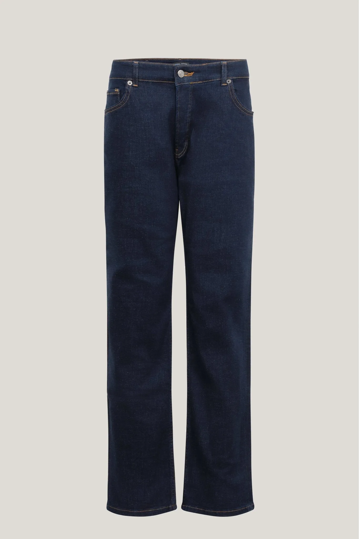 Fitted Tapered Jeans - Navy