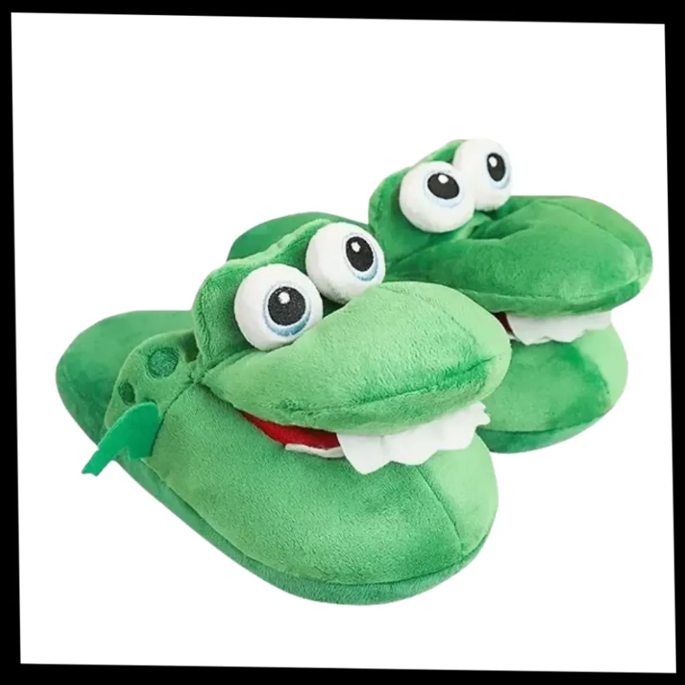 Fun Cozy Crocodile Slippers