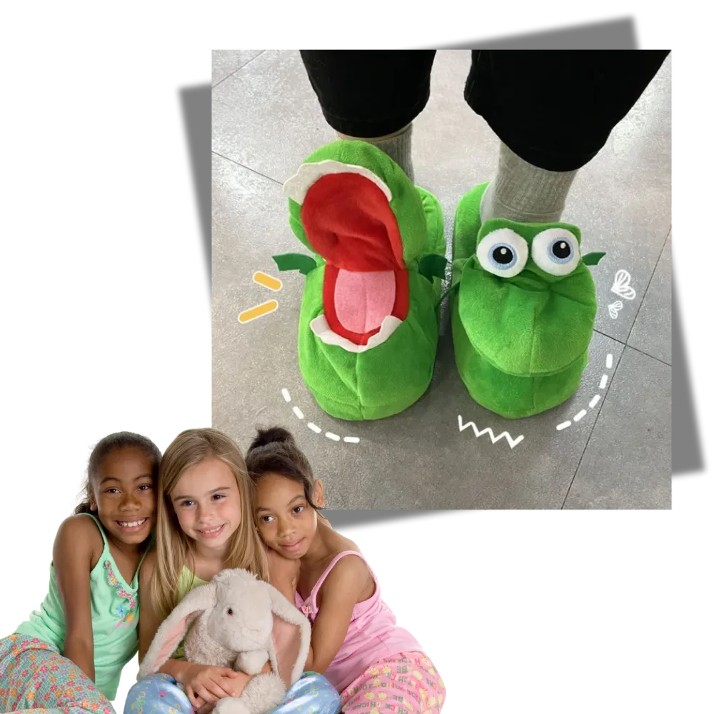 Fun Cozy Crocodile Slippers