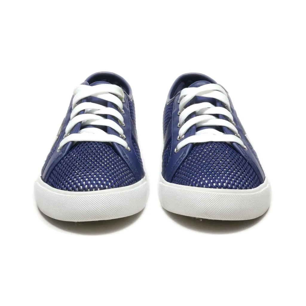 Gbg Los Angeles Low-Top Sneakers Fabric Blue Colour For Women