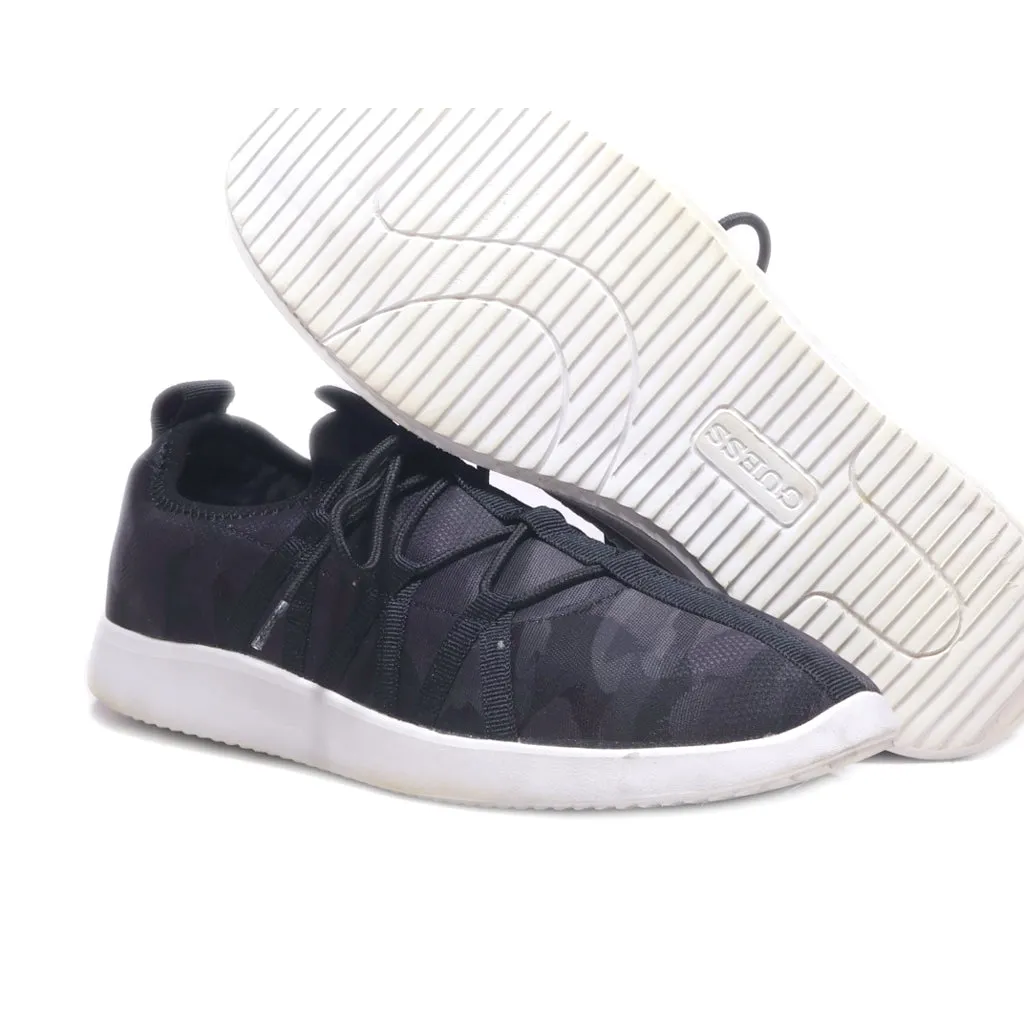 Guess Cloud Low-Top Sneakers Fabric Black Colour For Men