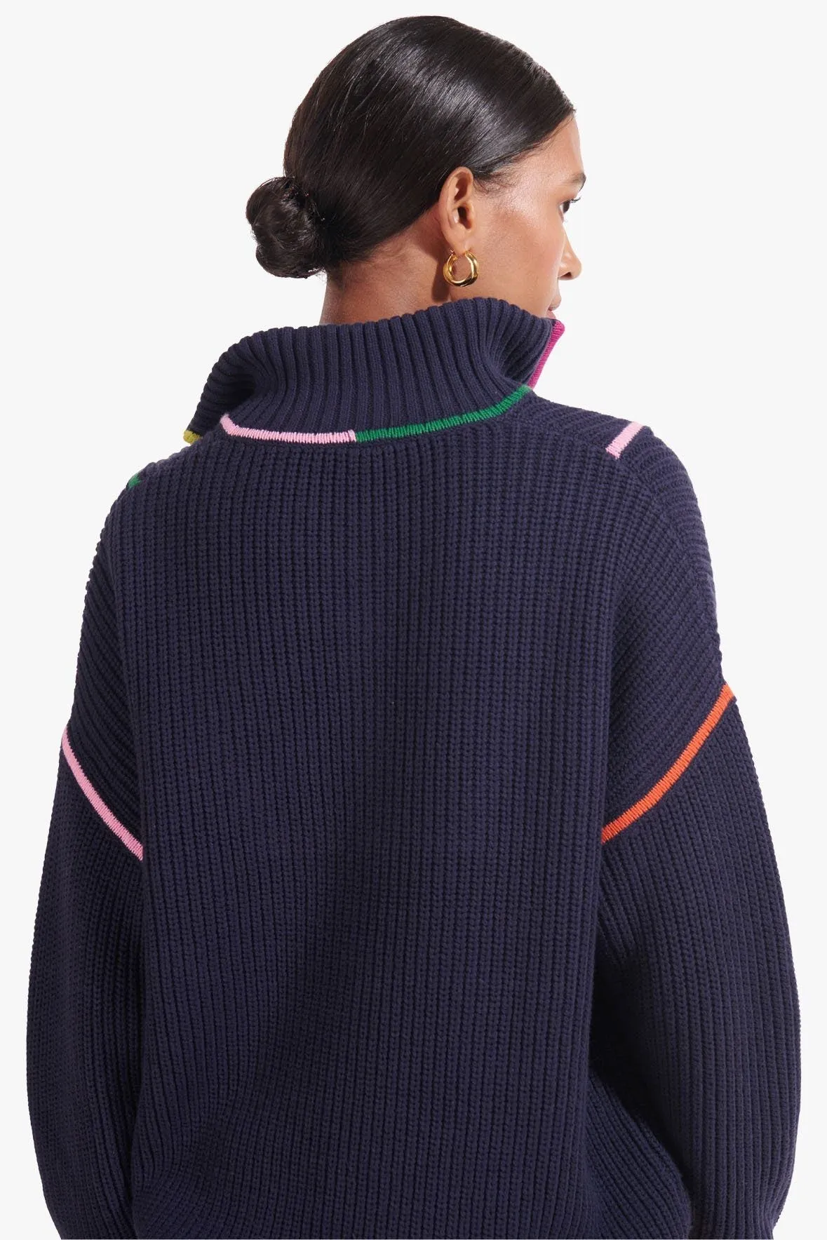 HAMPTON SWEATER | NAVY MULTI