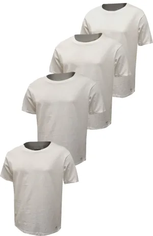 Joe Boxer 4 Pack White Crew Neck Undershirts