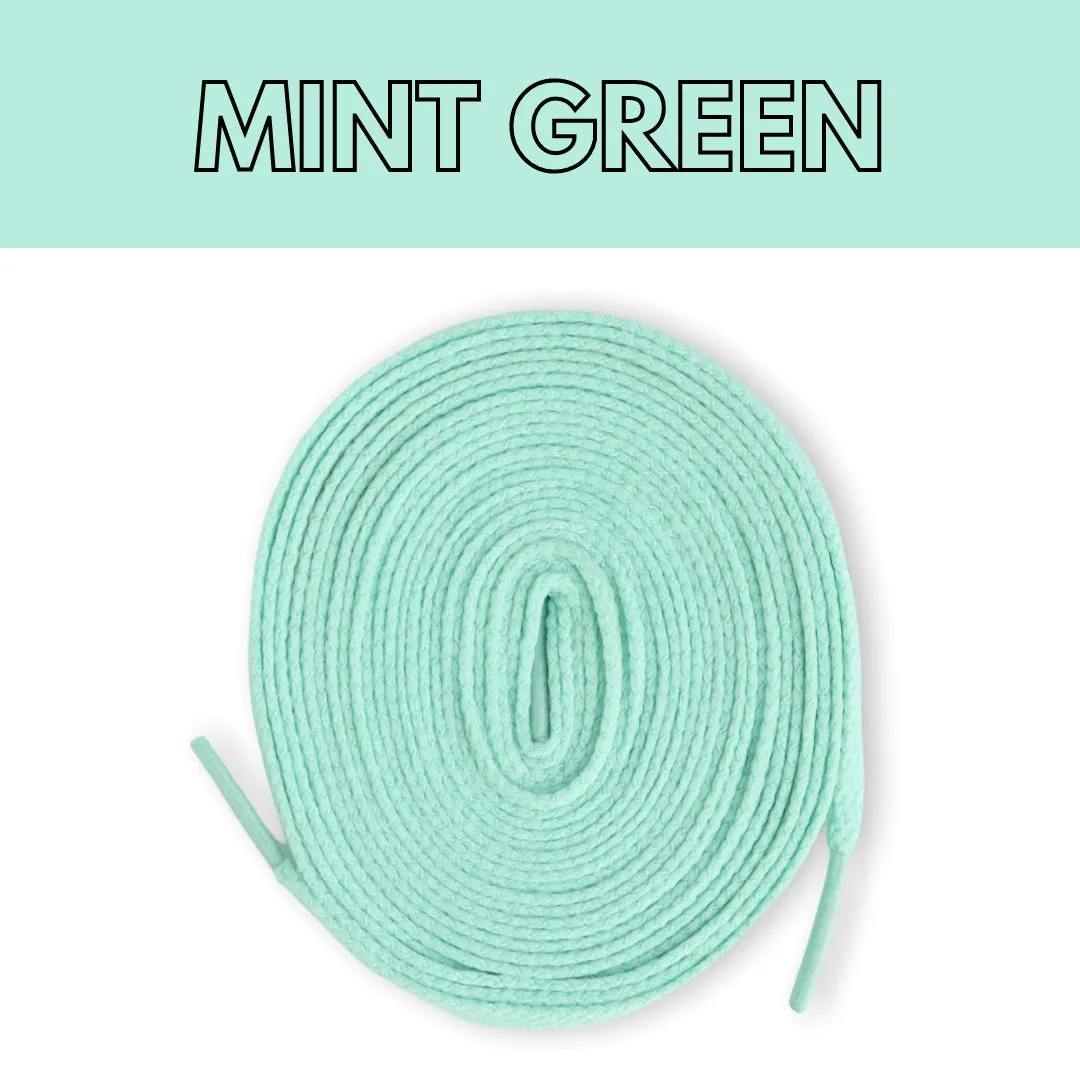 Jordan 1 Laces Basics Flat Thin - Mint Green Laces