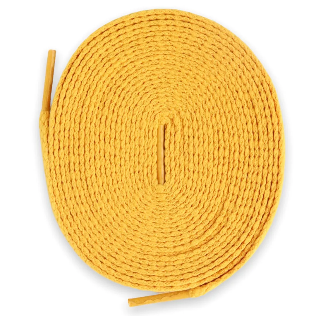 Jordan 1 Laces Basics Flat Thin - Yellow Ochre Laces