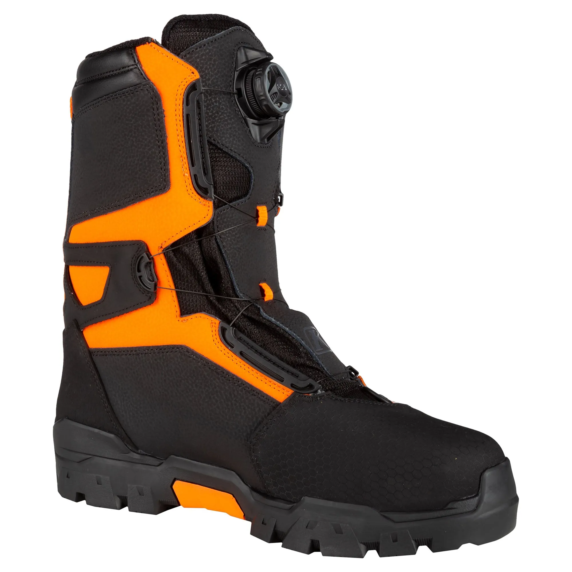 Klim  Klutch GTX BOA Snowmobile Boots Waterproof Insulated Comfort Strike Orange