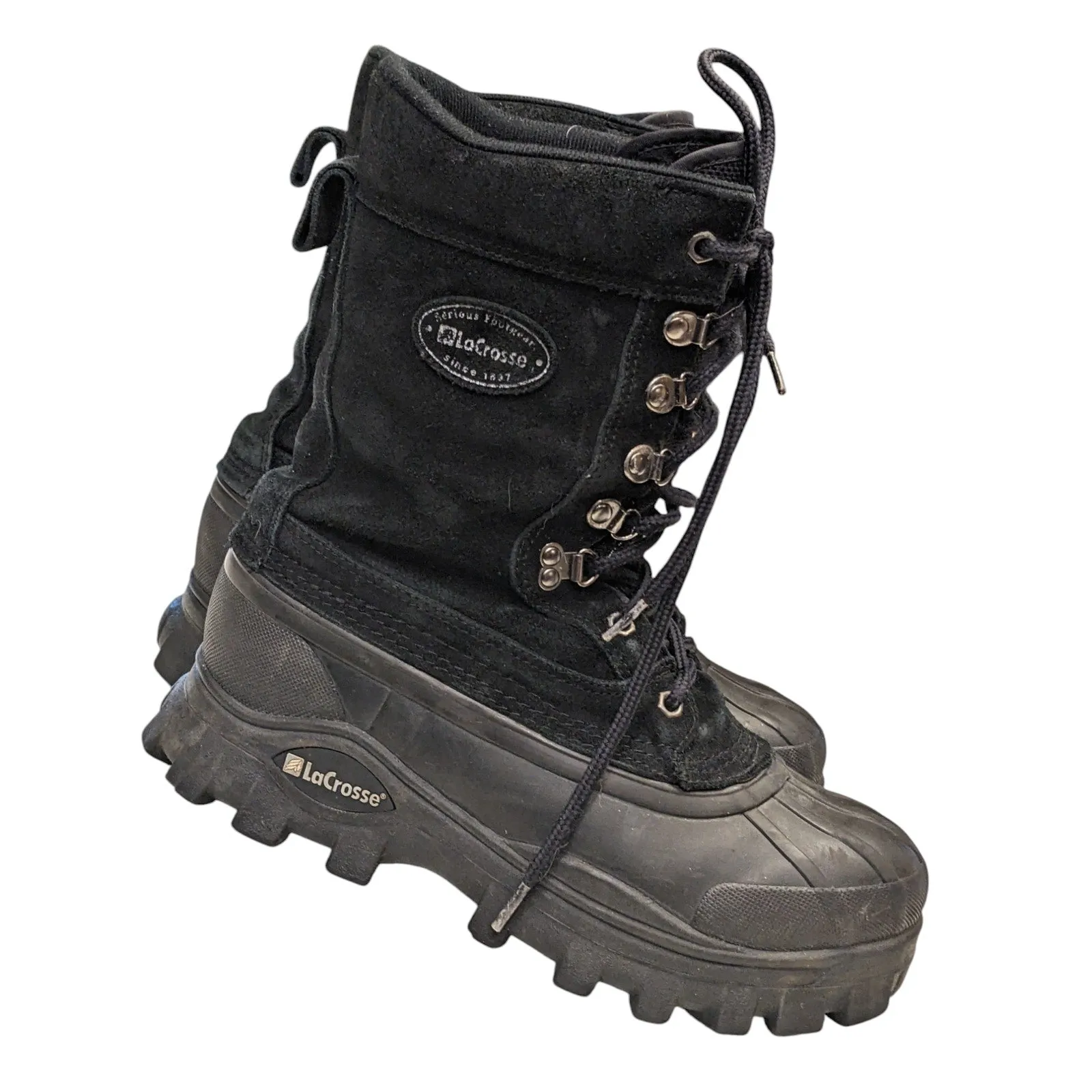 LaCrosse Boots Mens 9 Waterproof Winter Snow Rugged Hunting Hiking Cold Weather