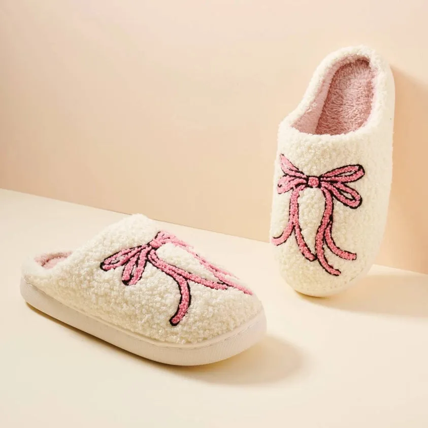 Large Ribbons Home Slippers