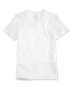 Mack Weldon Silver Vneck Undershirt in Bright White