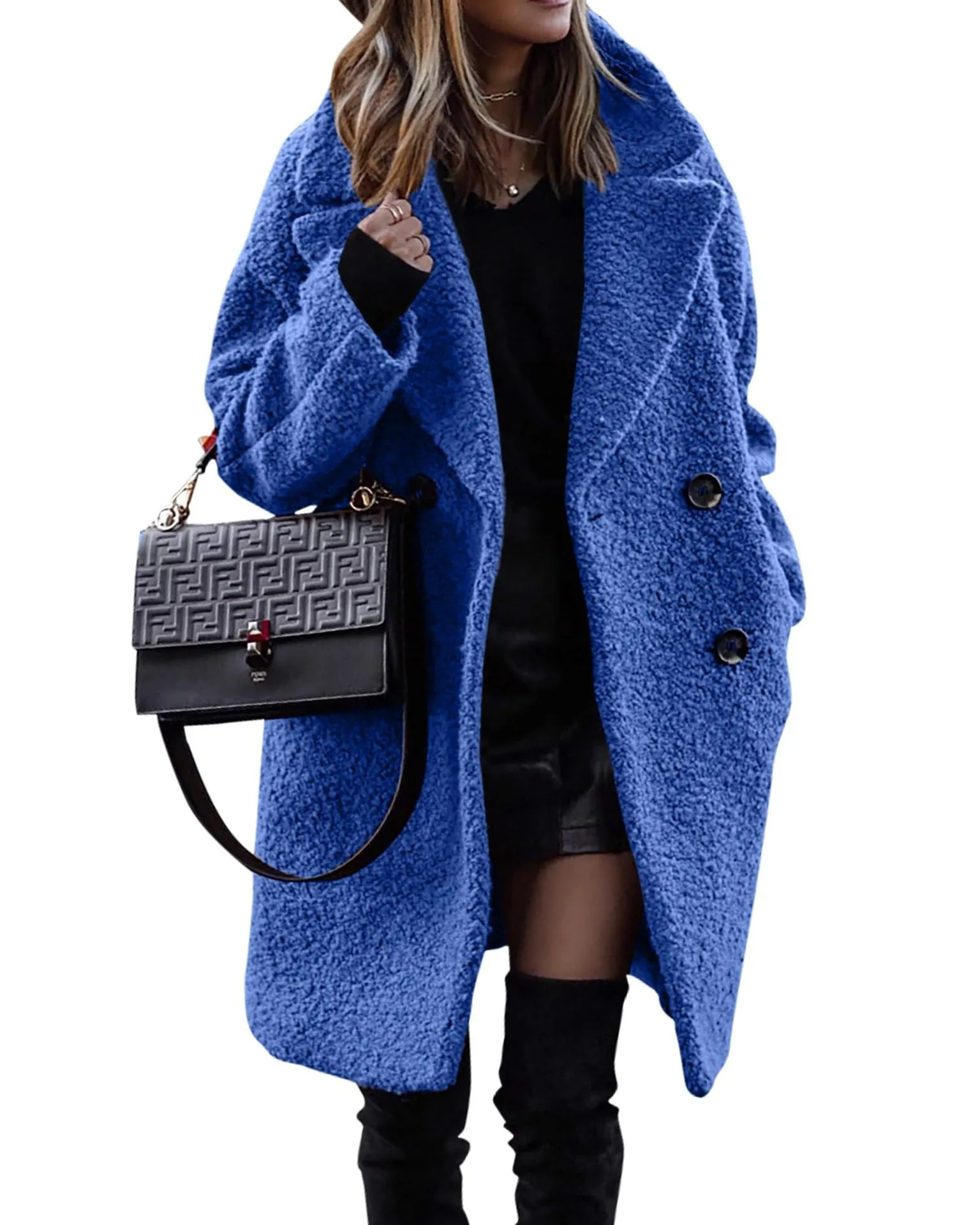 Nympha™ | Luxurious long plush coat for warmth and style