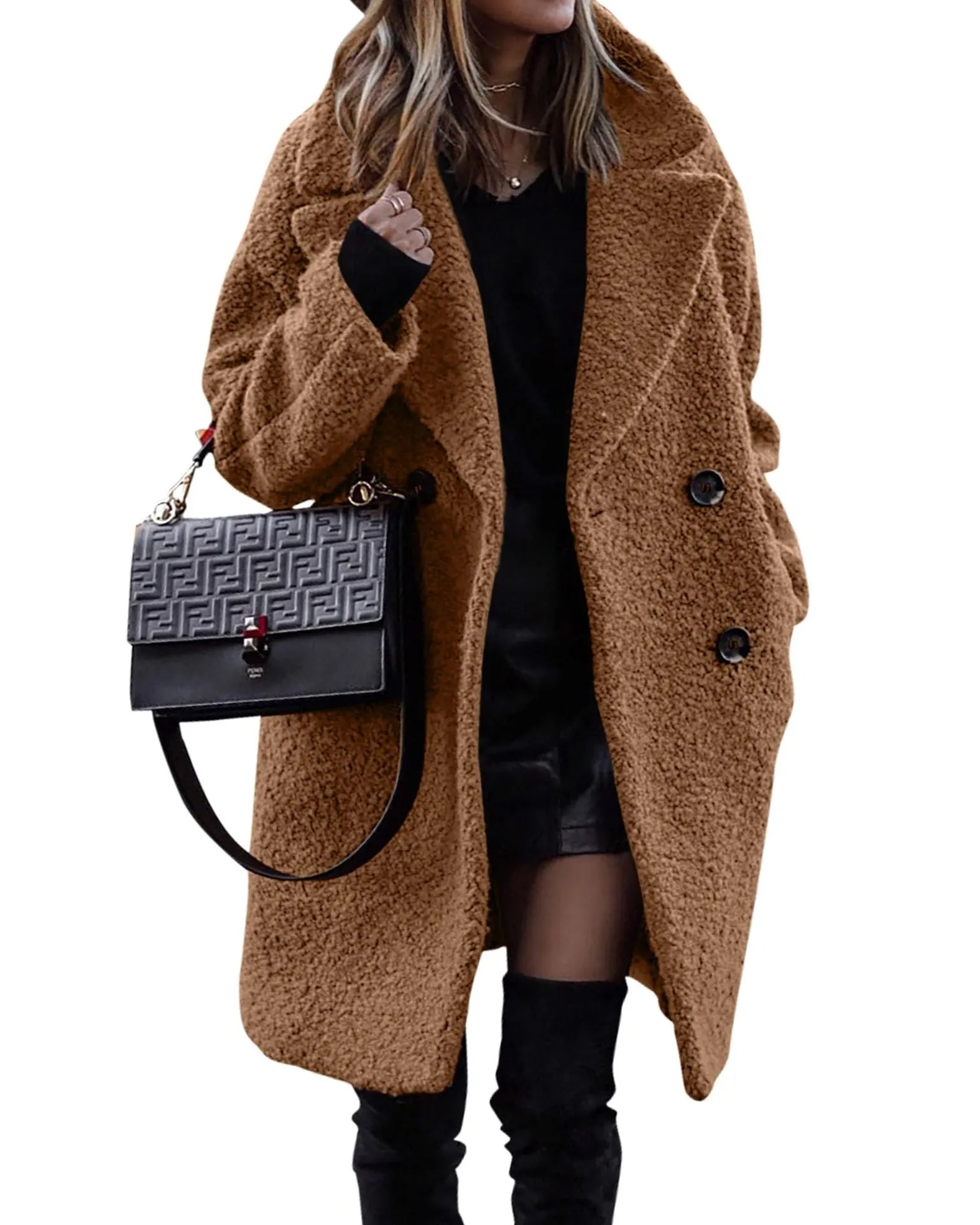 Nympha™ | Luxurious long plush coat for warmth and style