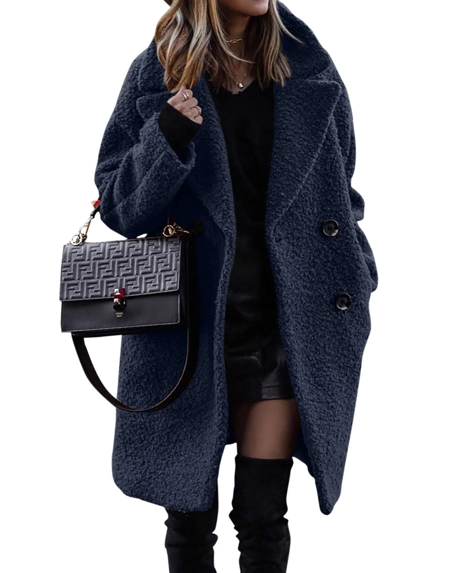 Nympha™ | Luxurious long plush coat for warmth and style