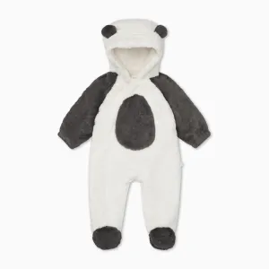 Panda Faux Fur Pramsuit