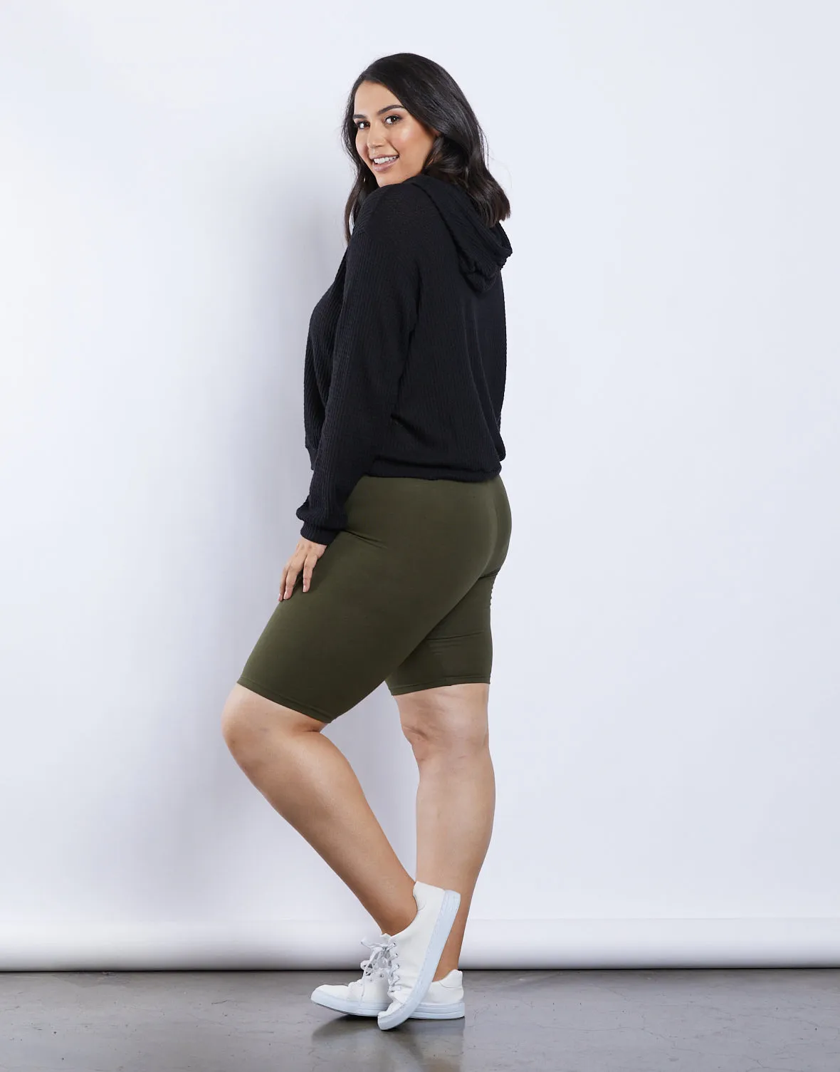 Plus Size Sarah Waffle Knit Hoodie