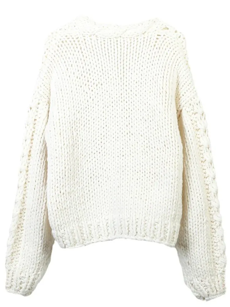 Pre Order:  Bejeweled Chunky-Knit Jacket