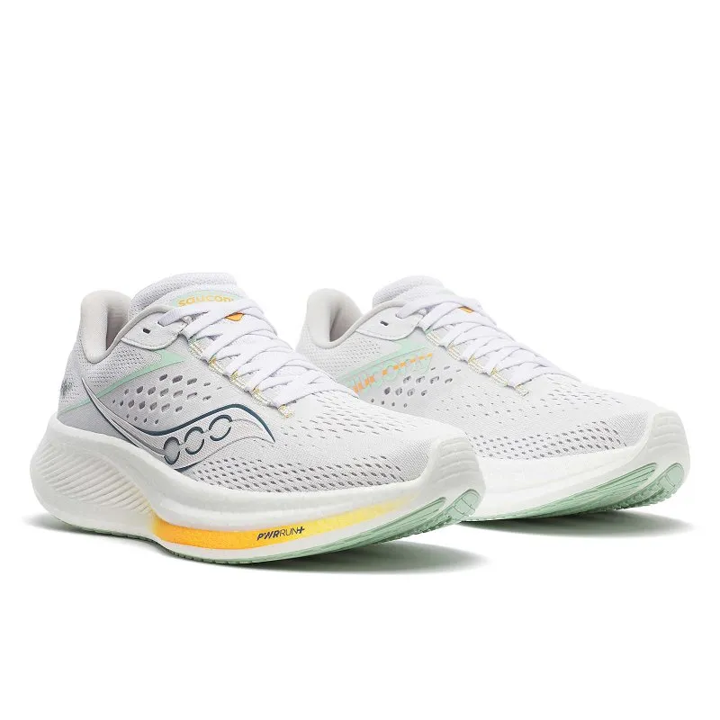 Saucony Women's Ride 17 - White/Peel