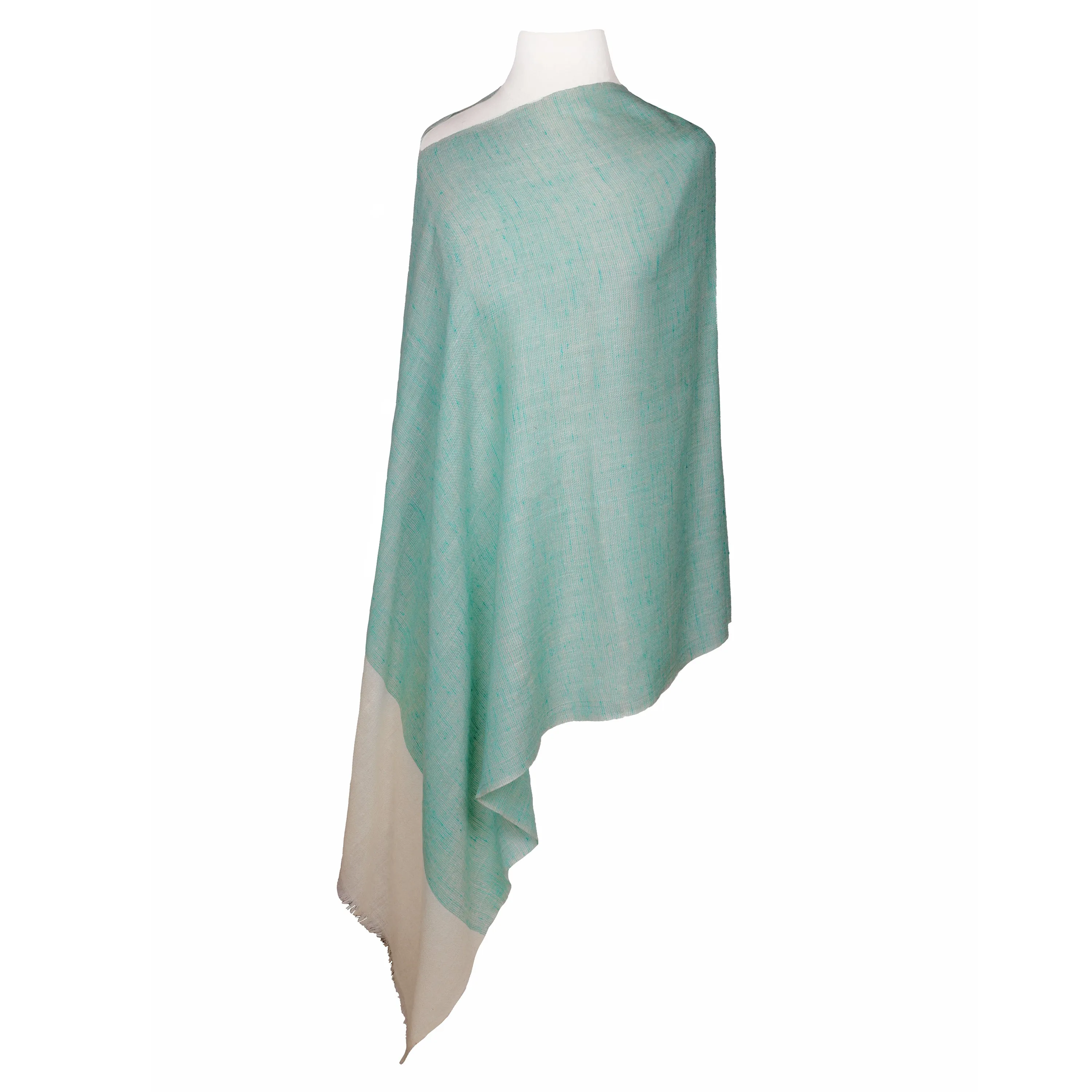 Sea Breeze Aqua Pashmina Kashmiri Shawl