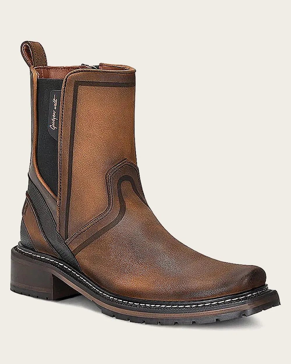 Urban matte finish brown boot