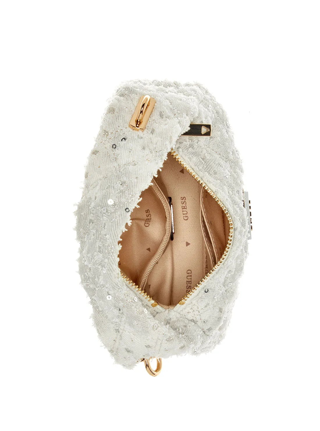 White Rianee Mini Hobo Bag