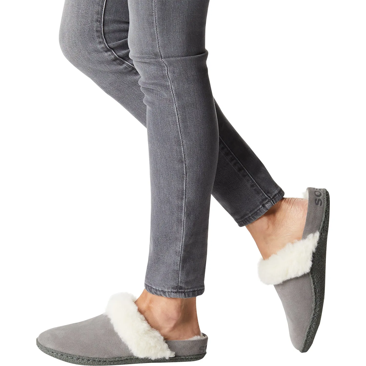 Women's Sorel Nakiska Slide II Quarry Suede