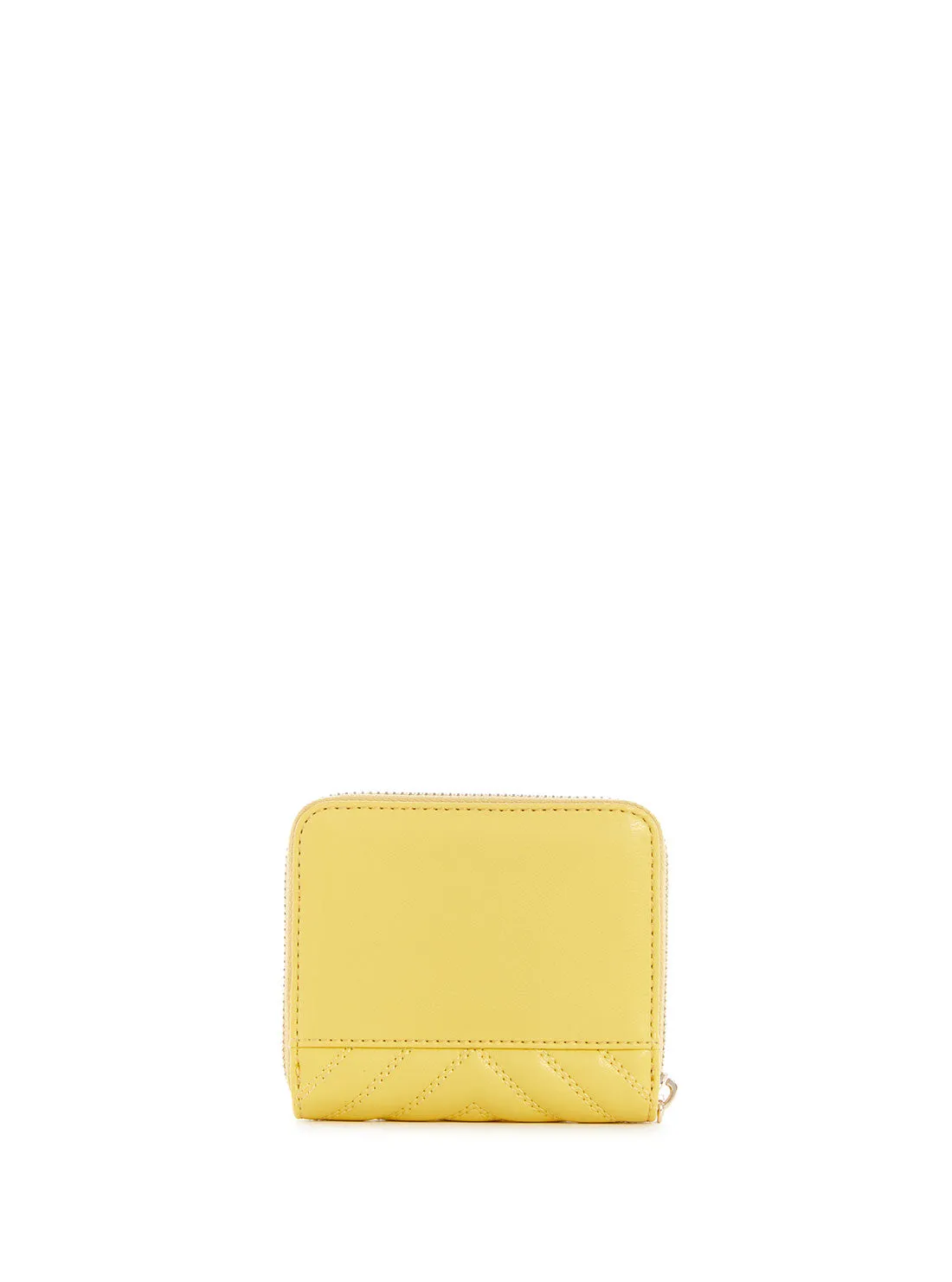 Yellow Keillah Quilted Small Wallet