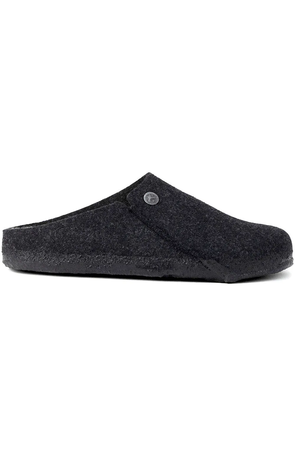 Zermatt Anthracite Shearling Wool Felt Comfort Slippers